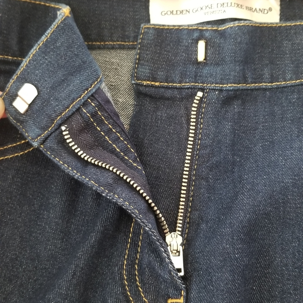 Golden Goose Lodin Skinny Legging Jeans Size 27 Dark Wash Blue - Picture 3 of 8